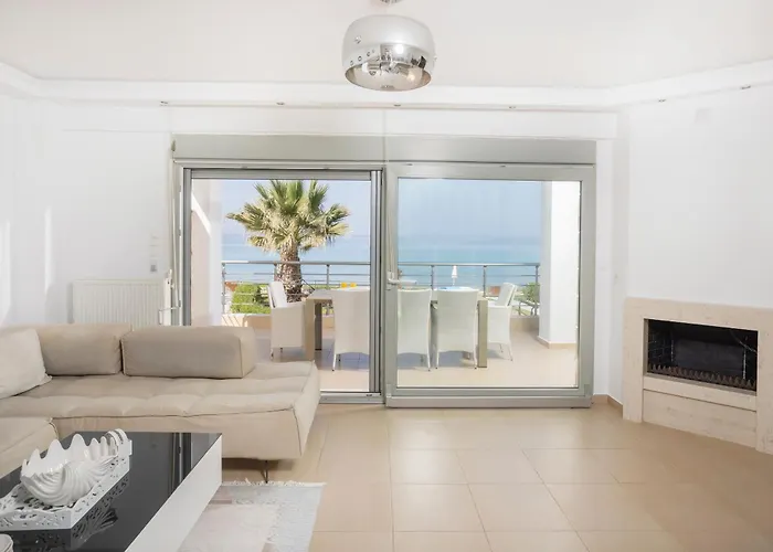 Alpha - Beachfront, Steps From Agistri, Da Noi And Blue Carpet 빌라 페프코초리